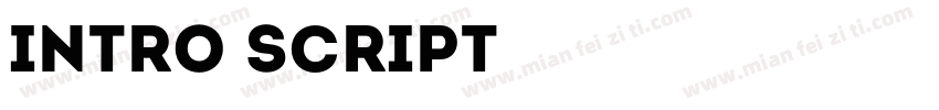 Intro script字体转换